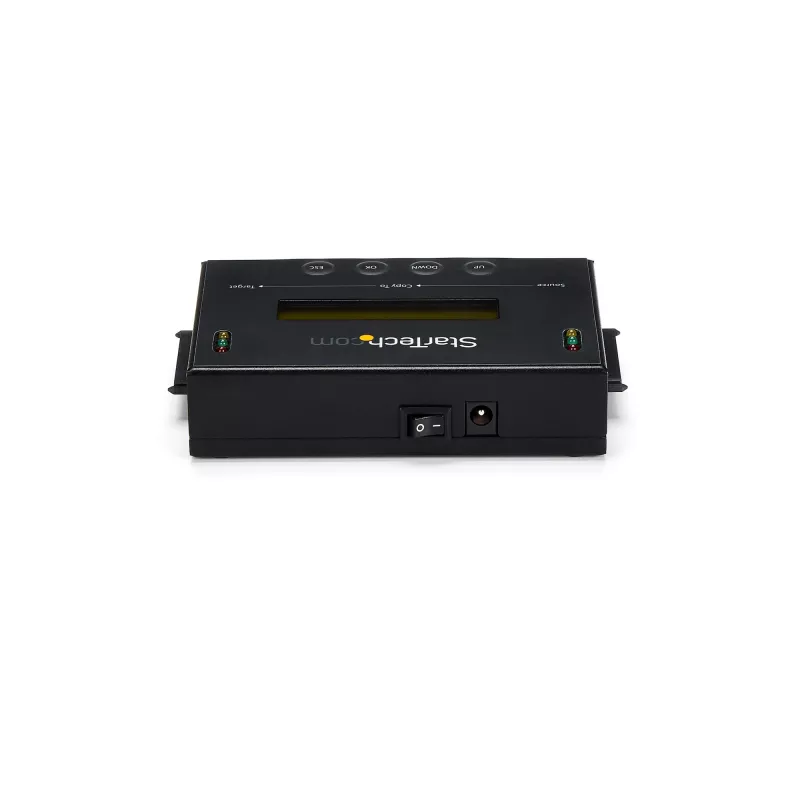 StarTech.com 1:1 Samodzielny duplikator i kasownik dysków twardych, kloner i kasownik dysków SATA HDD/SSD, wyświetlacz LCD, zgodny z TAA, niezależny od systemu operacyjnego