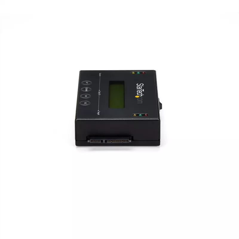StarTech.com 1:1 Samodzielny duplikator i kasownik dysków twardych, kloner i kasownik dysków SATA HDD/SSD, wyświetlacz LCD, zgodny z TAA, niezależny od systemu operacyjnego