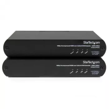 StarTech.com Przedłużacz konsoli KVM USB HDMI przez Cat 5e / Cat 6 z nieskompresowanym obrazem 1080p - 100 m (330 stóp)