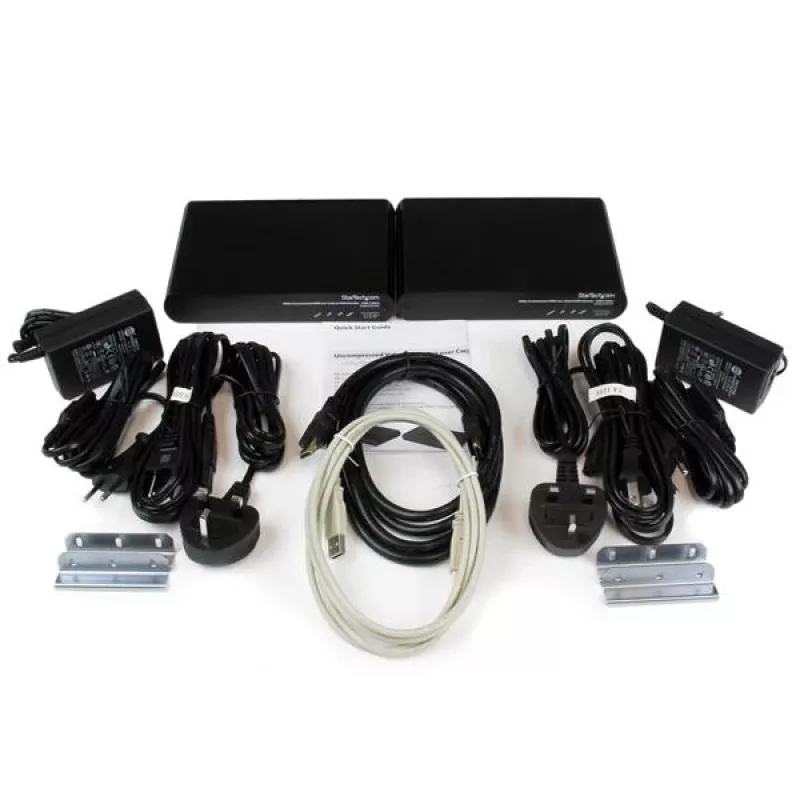 StarTech.com Przedłużacz konsoli KVM USB HDMI przez Cat 5e / Cat 6 z nieskompresowanym obrazem 1080p - 100 m (330 stóp)