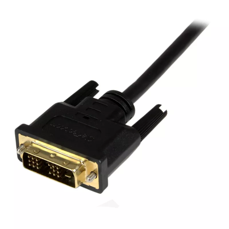 StarTech.com Kabel Mini HDMI do DVI 2 m (6,6 stopy) – Kabel DVI-D do HDMI (1920x1200p) – 19-pinowe złącze Mini HDMI męskie do DVI-D męskie – Cyfrowy kabel monitorowy/adapter M/M – Adapter Mini HDMI do DVI