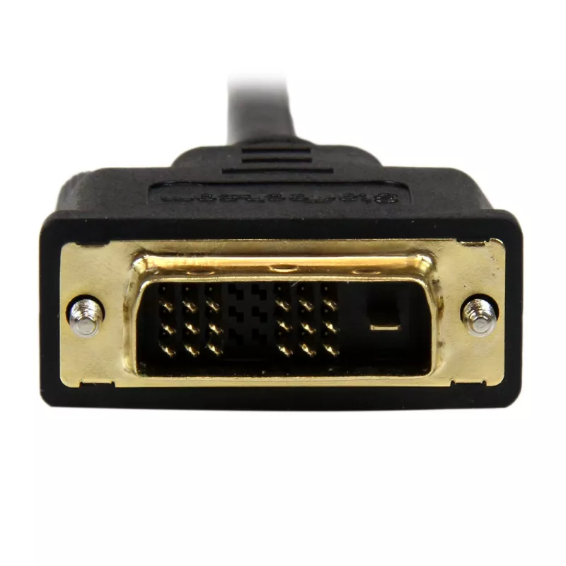 StarTech.com Kabel Mini HDMI do DVI 2 m (6,6 stopy) – Kabel DVI-D do HDMI (1920x1200p) – 19-pinowe złącze Mini HDMI męskie do DVI-D męskie – Cyfrowy kabel monitorowy/adapter M/M – Adapter Mini HDMI do DVI