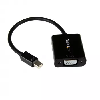 StarTech.com Adapter Mini DisplayPort na VGA - Aktywny konwerter Mini DP na VGA - Wideo 1080p - mDP lub Thunderbolt 1/2 Mac/PC na monitor/projektor/wyświetlacz VGA - Klucz mDP 1.2 na VGA - Czarny