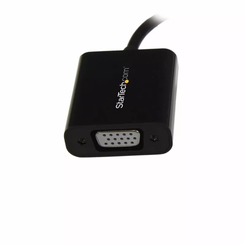 StarTech.com Adapter Mini DisplayPort na VGA - Aktywny konwerter Mini DP na VGA - Wideo 1080p - mDP lub Thunderbolt 1/2 Mac/PC na monitor/projektor/wyświetlacz VGA - Klucz mDP 1.2 na VGA - Czarny
