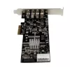 StarTech.com 4-portowa karta adaptera PCI Express (PCIe) SuperSpeed USB 3.0 z 2 dedykowanymi kanałami 5 Gb/s - UASP - zasilanie SATA / LP4