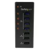 StarTech.com 4-portowy hub USB 3.0 oraz 3 dedykowane porty ładowania USB (2 x 1 A i 1 x 2 A) – metalowa obudowa z możliwością montażu ściennego