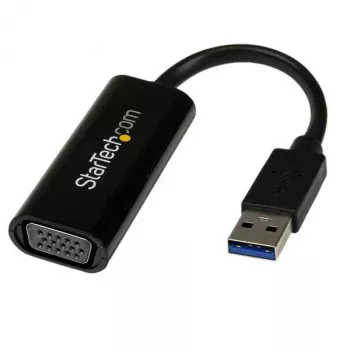 StarTech.com USB 3.0 do VGA Adapter, USB na VGA Konwerter Monitora dla Windows, cienki (brak wsparcia dla macOS/ChromeOS/Linux) - TAA