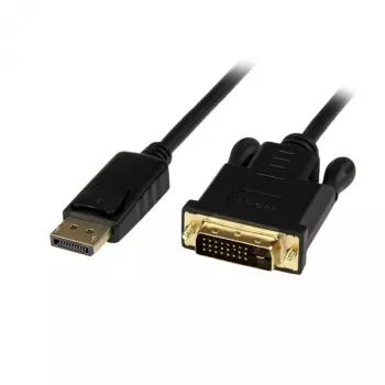 StarTech.com 3ft (1m) Kabel DisplayPort na DVI – wideo 1080p – aktywny adapter kablowya DisplayPort na DVI – konwerter kabla DisplayPort na DVI-D Single Link – kabel monitorowy DP 1.2 na DVI