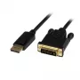 StarTech.com 3ft (1m) Kabel DisplayPort na DVI – wideo 1080p – aktywny adapter kablowya DisplayPort na DVI – konwerter kabla DisplayPort na DVI-D Single Link – kabel monitorowy DP 1.2 na DVI