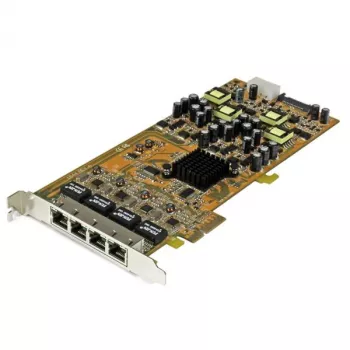 StarTech.com 4-portowa karta sieciowa Gigabit Power over Ethernet PCIe - PSE / PoE PCI Express NIC - TAA