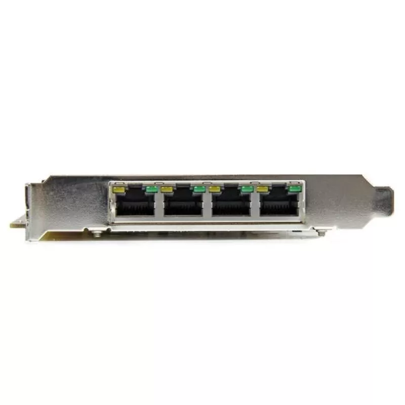 StarTech.com 4-portowa karta sieciowa Gigabit Power over Ethernet PCIe - PSE / PoE PCI Express NIC - TAA