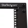 StarTech.com 4-Post 42U Mobilna otwarta rama serwerowa, czterosłupkowa 19-calowa szafa sieciowa na kółkach, szafa jezdna z regulowaną głębokością dla sprzętu komputerowego/AV/Data/IT – koła jezdne, nóżki poziomujące lub montaż do podłogi