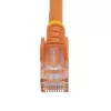 Kabel Ethernet StarTech.com 3 m CAT6 – Pomarańczowy przewód Gigabit Ethernet CAT 6 – 250 MHz, 100 W PoE, RJ45 UTP, kabel sieciowy/krosowy, bez zaczepów, z odciążeniem, testowany indywidualnie
