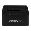 Stacja dokująca do dysków twardych StarTech.com Dual-Bay USB 3.0 / eSATA na SATA, dok USB do dysków twardych, zewnętrzna stacja dokująca do dysków SSD/HDD 2.5/3.5 cala SATA I/II/III, zatoki z funkcją hot-swap, ładowanie od góry