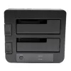 Stacja dokująca do dysków twardych StarTech.com Dual-Bay USB 3.0 / eSATA na SATA, dok USB do dysków twardych, zewnętrzna stacja dokująca do dysków SSD/HDD 2.5/3.5 cala SATA I/II/III, zatoki z funkcją hot-swap, ładowanie od góry