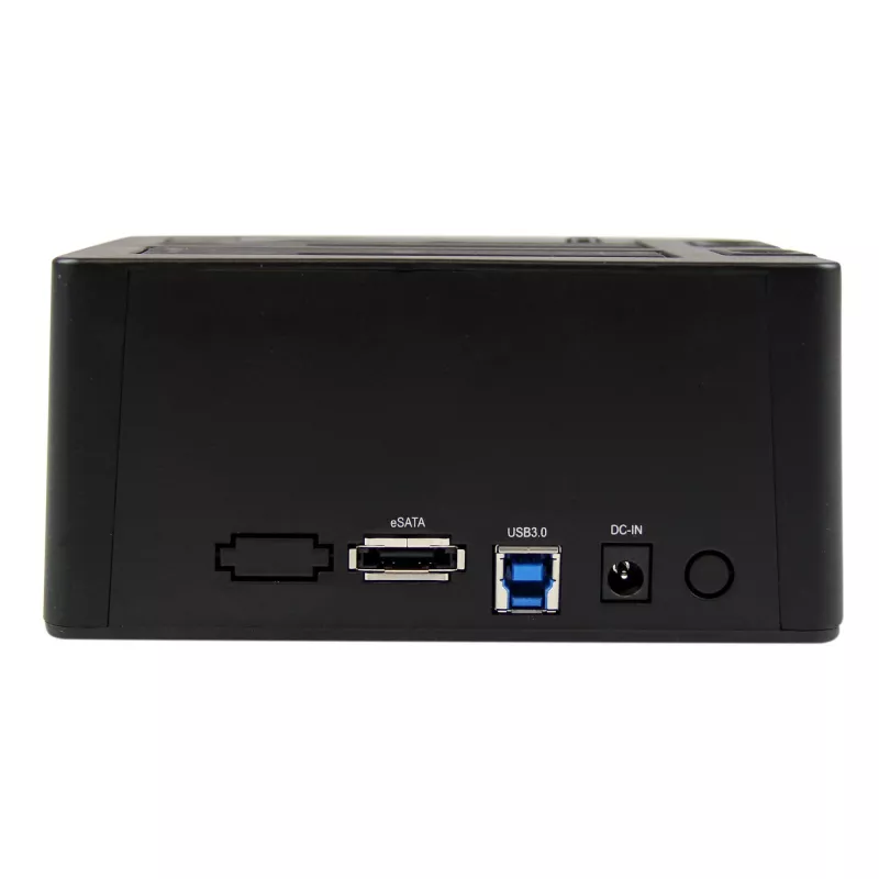 Stacja dokująca do dysków twardych StarTech.com Dual-Bay USB 3.0 / eSATA na SATA, dok USB do dysków twardych, zewnętrzna stacja dokująca do dysków SSD/HDD 2.5/3.5 cala SATA I/II/III, zatoki z funkcją hot-swap, ładowanie od góry