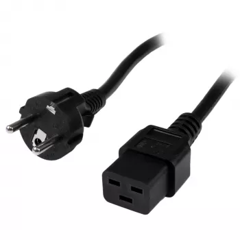 StarTech.com 2m (6ft) komputerowy kabel zasilający, 16AWG, EU Schuko do C19, 16A 250V, czarny zamienny kabel zasilający AC, kabel zasilający do drukarki, kabel zasilający do PC, kabel zasilający do monitora – atest UL
