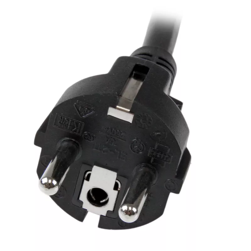 StarTech.com 2m (6ft) komputerowy kabel zasilający, 16AWG, EU Schuko do C19, 16A 250V, czarny zamienny kabel zasilający AC, kabel zasilający do drukarki, kabel zasilający do PC, kabel zasilający do monitora – atest UL