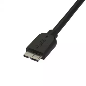 StarTech.com cienki Micro USB 3.0 kabel - M/M - 0.5m (20in), 0,5 m, USB A, Micro-USB B, USB 3.2 Gen 1 (3.1 Gen 1), Męski/Męski, Czarny