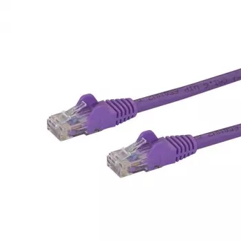 StarTech.com 2m kabel Ethernet CAT6 – fioletowy przewód Gigabit Ethernet CAT 6 – 250 MHz 100 W PoE RJ45 UTP patchcord sieciowy bez zaczepów z odciążeniem, testowany indywidualnie
