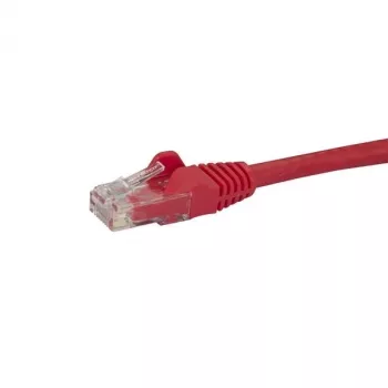 StarTech.com 2m kabel Ethernet CAT6 - Czerwony przewód Gigabit Ethernet CAT 6 - 250 MHz 100W PoE RJ45 UTP Patch Cord/kabel sieciowy bez zaczepów z odciążeniem, testowany indywidualnie