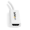 StarTech.com adapter Mini DisplayPort na HDMI - Aktywna przejściówka mDP na HDMI - 4K 30 Hz - Mini DP lub Thunderbolt 1/2 Mac/PC do monitora/projektora/telewizora HDMI - Adapter mDP 1.2 na HDMI - Biały