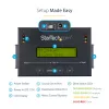 StarTech.com Samodzielny duplikator dysków twardych 1:1 z menedżerem obrazów dysków do tworzenia kopii zapasowych i przywracania, przechowuje kilka obrazów dysków na jednym dysku SATA 2,5/3,5 cala, klonowanie HDD/SSD, nie wymaga komputera