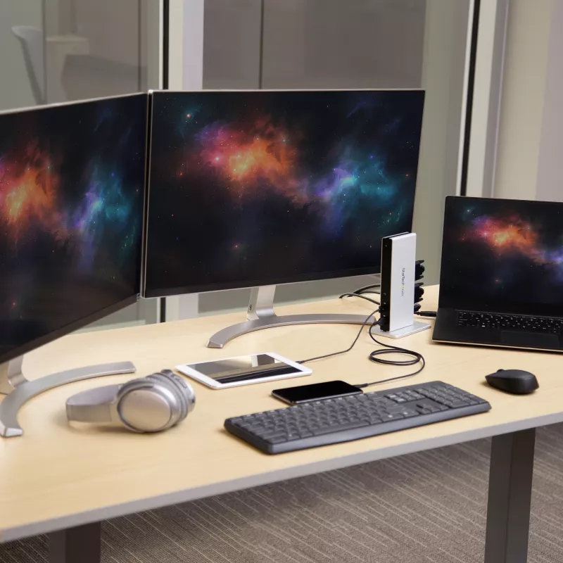 Stacja dokująca StarTech.com Dual-Monitor USB 3.0 z DVI i pionową podstawą