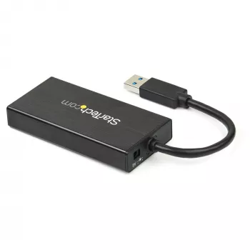 StarTech.com 3-Port Portable USB 3.0 Hub plus Gigabit Ethernet - ST3300GU3B