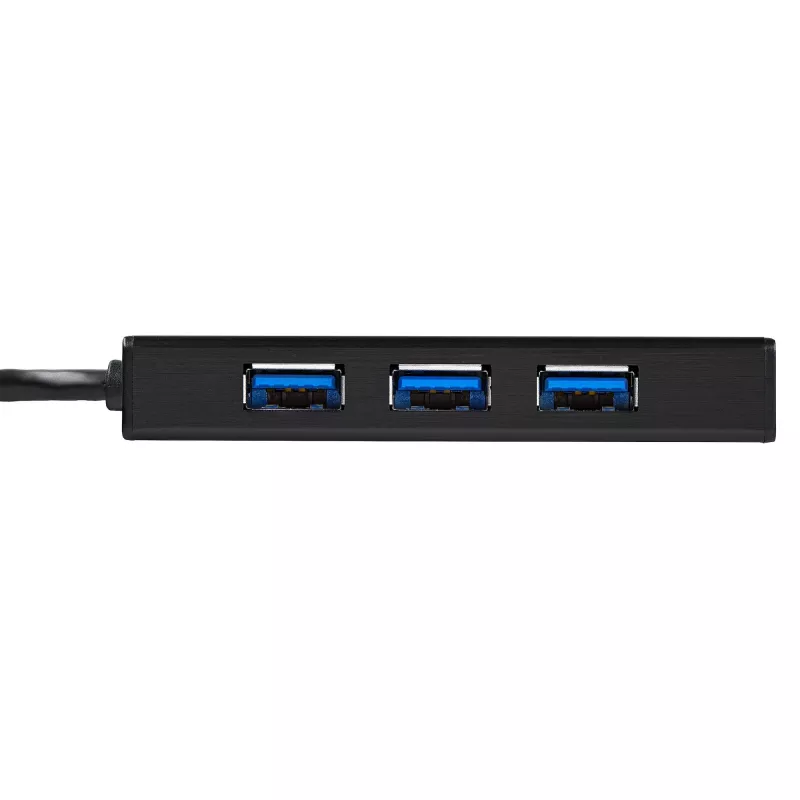 StarTech.com 3-Port Portable USB 3.0 Hub plus Gigabit Ethernet - ST3300GU3B