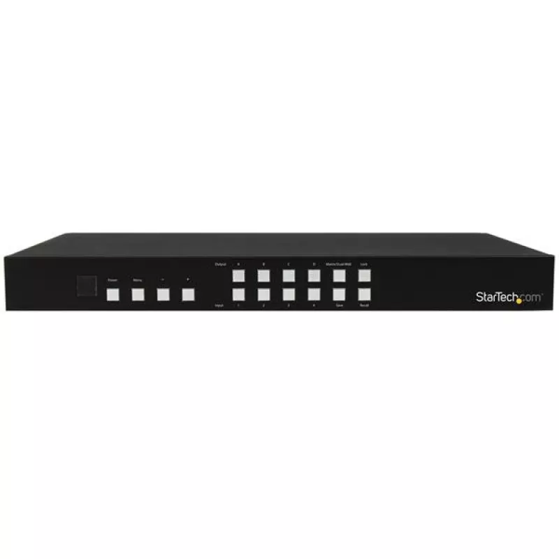 StarTech.com 4x4 przełącznik matrycowy HDMI z funkcją obraz-w-obrazie i ścianą wideo