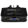 StarTech.com 2-portowy kabel VGA USB KVM Switch - zasilany przez USB z przełącznikiem zdalnym