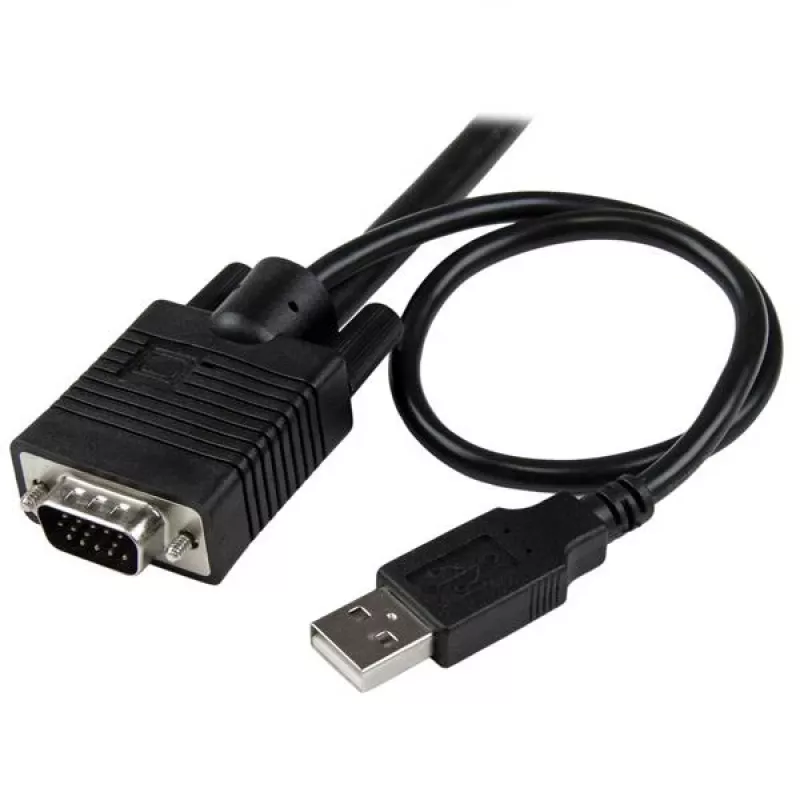 StarTech.com 2-portowy kabel VGA USB KVM Switch - zasilany przez USB z przełącznikiem zdalnym
