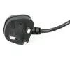 StarTech.com 3ft (1m) kabel zasilający do laptopa UK, BS 1363 na C7, 2,5 A 250 V, 18AWG, czarny, kabel zapasowy do laptopa UK, kabel zasilający do drukarki, kabel do ładowarki laptopa, kabel do zasilacza laptopa