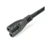 StarTech.com 3ft (1m) kabel zasilający do laptopa UK, BS 1363 na C7, 2,5 A 250 V, 18AWG, czarny, kabel zapasowy do laptopa UK, kabel zasilający do drukarki, kabel do ładowarki laptopa, kabel do zasilacza laptopa