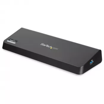 StarTech.com USB 3.0 Docking Station Dual Monitor z HDMI i 4K DisplayPort – USB 3.0 do 4x USB-A, Ethernet, HDMI i DP – Uniwersalna stacja dokująca USB Type A do laptopów dla Mac i Windows