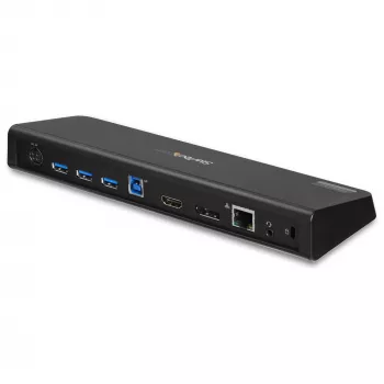 StarTech.com USB 3.0 Docking Station Dual Monitor z HDMI i 4K DisplayPort – USB 3.0 do 4x USB-A, Ethernet, HDMI i DP – Uniwersalna stacja dokująca USB Type A do laptopów dla Mac i Windows