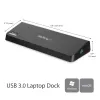 StarTech.com USB 3.0 Docking Station Dual Monitor z HDMI i 4K DisplayPort – USB 3.0 do 4x USB-A, Ethernet, HDMI i DP – Uniwersalna stacja dokująca USB Type A do laptopów dla Mac i Windows