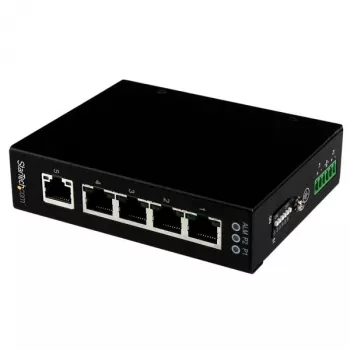 StarTech.com 5-portowy niezarządzalny przemysłowy przełącznik Gigabit Ethernet - montaż na szynie DIN / ścianie