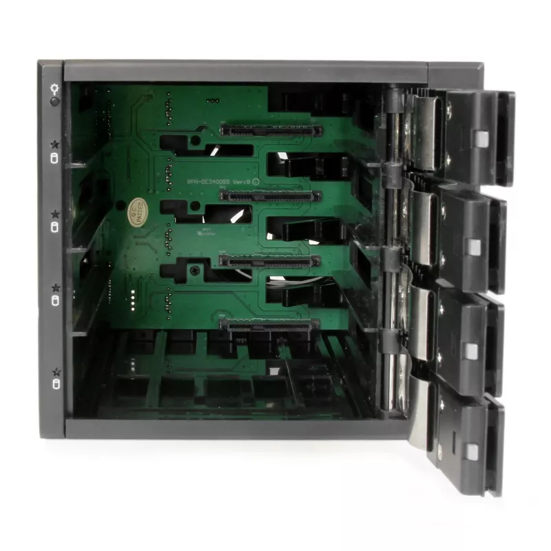 StarTech.com 4-zatokowa aluminiowa beztackowa płyta montażowa hot swap do 4 dysków twardych 3,5 inch SAS II/SATA III - 6 Gb/s HDD