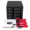 StarTech.com 4-zatokowa aluminiowa beztackowa płyta montażowa hot swap do 4 dysków twardych 3,5 inch SAS II/SATA III - 6 Gb/s HDD