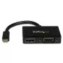 StarTech.com Travel A/V Adapter: 2 w 1 Mini DisplayPort na HDMI lub VGA