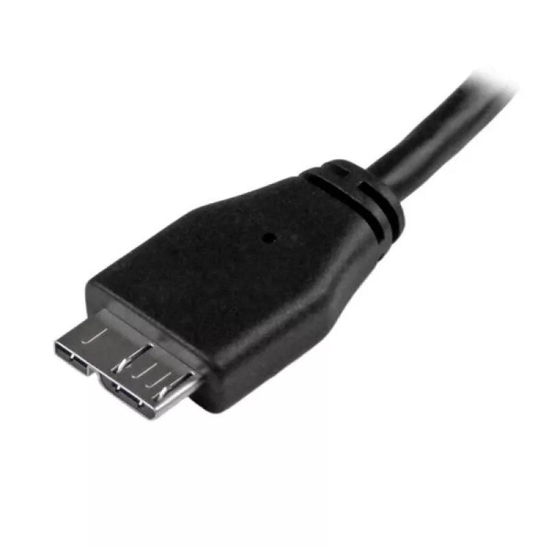 StarTech.com cienki Micro USB 3.0 kabel - M/M - 3m (10ft), 3 m, USB A, Micro-USB B, USB 3.2 Gen 1 (3.1 Gen 1), Male/Male, Czarny