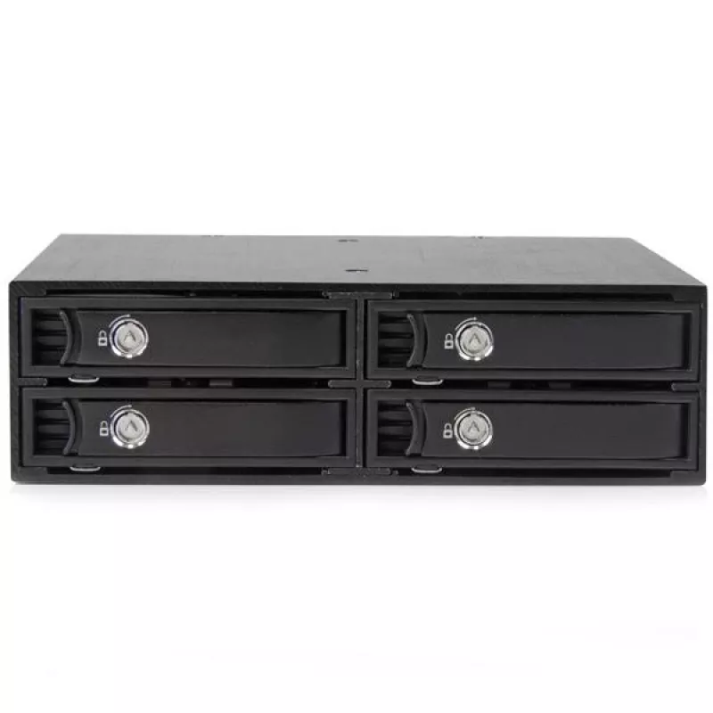 StarTech.com 4-zatokowa płyta montażowa mobilnej kieszeni na dyski 2,5 inch SATA/SAS