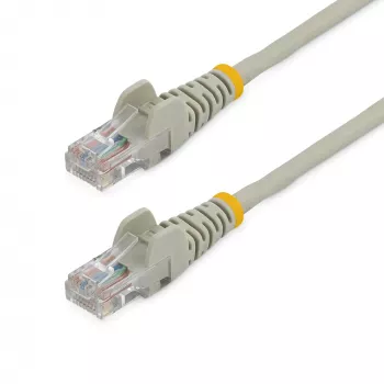 StarTech.com Kabel krosowy Cat5e ze złączami RJ-45 bez zaczepów - 3 m, szary