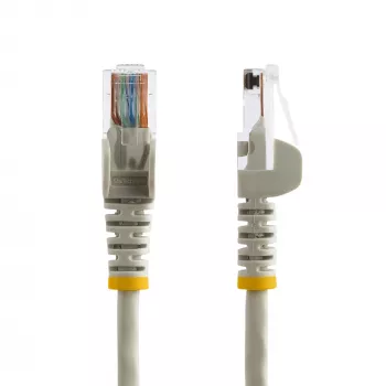 StarTech.com Kabel krosowy Cat5e ze złączami RJ-45 bez zaczepów - 3 m, szary