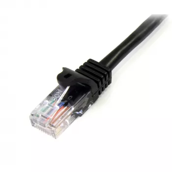 StarTech.com Cat5e Patch kabel z zatrzaskami RJ-45 bez zaczepów - 2m, czarny