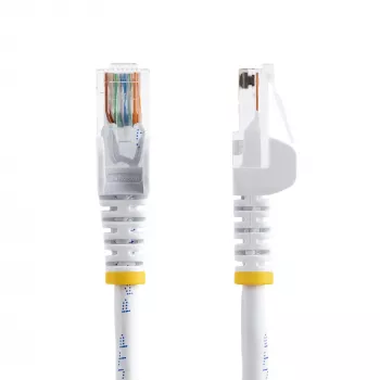 StarTech.com Cat5e Patch kabel z Snagless RJ45 Connectors - 2m, biały