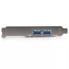 StarTech.com 4-portowa karta PCI Express USB 3.0 - 2 zewnętrzne i 2 wewnętrzne - zasilanie SATA - obsługa UASP - 2 wewnętrzne złącza (IDC) w stylu płyty głównej
