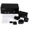 Przełącznik KVM StarTech.com 2-portowy z dwoma wyjściami VGA - USB 2.0, 1920 x 1200 pikseli, Full HD, 18 W, Czarny